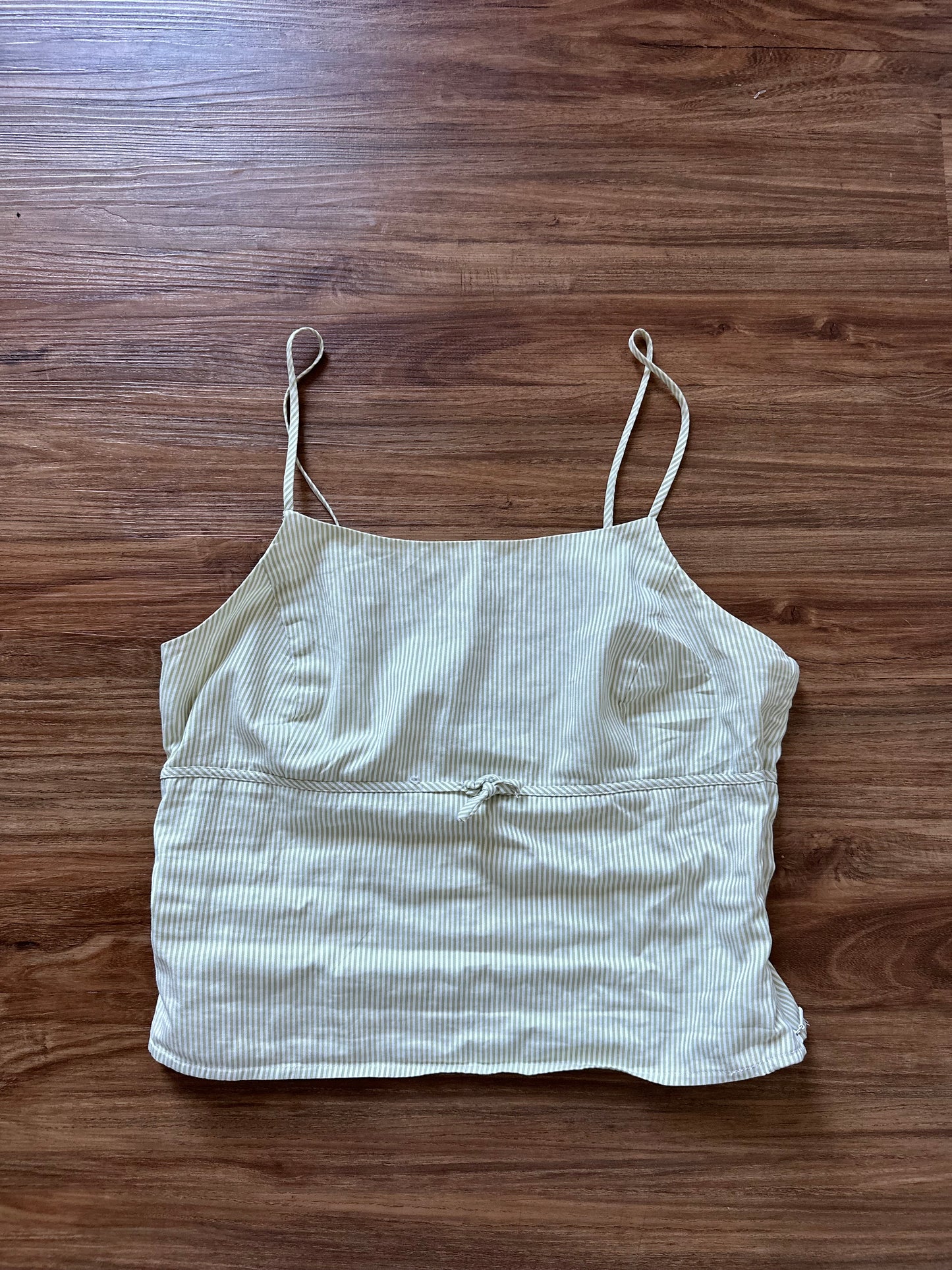 Vintage 2000s mint green striped tank