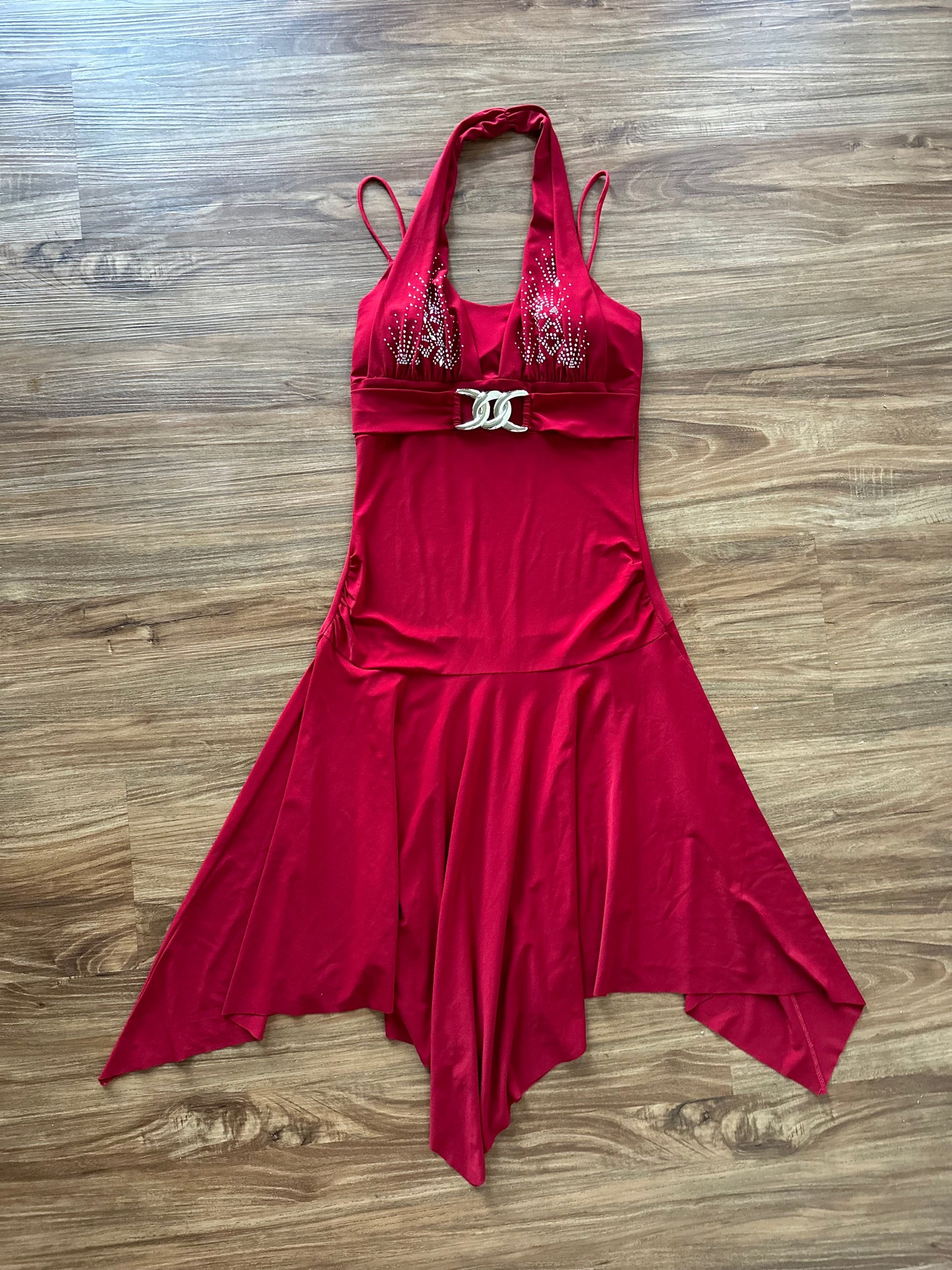 Vintage y2k red fairy slip dress