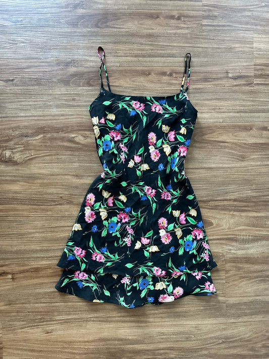 Vintage 90s mini floral dress