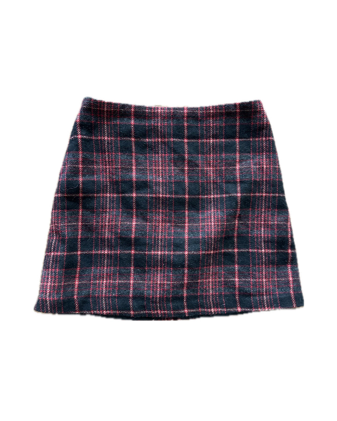 Vintage 2000s red/black plaid skirt