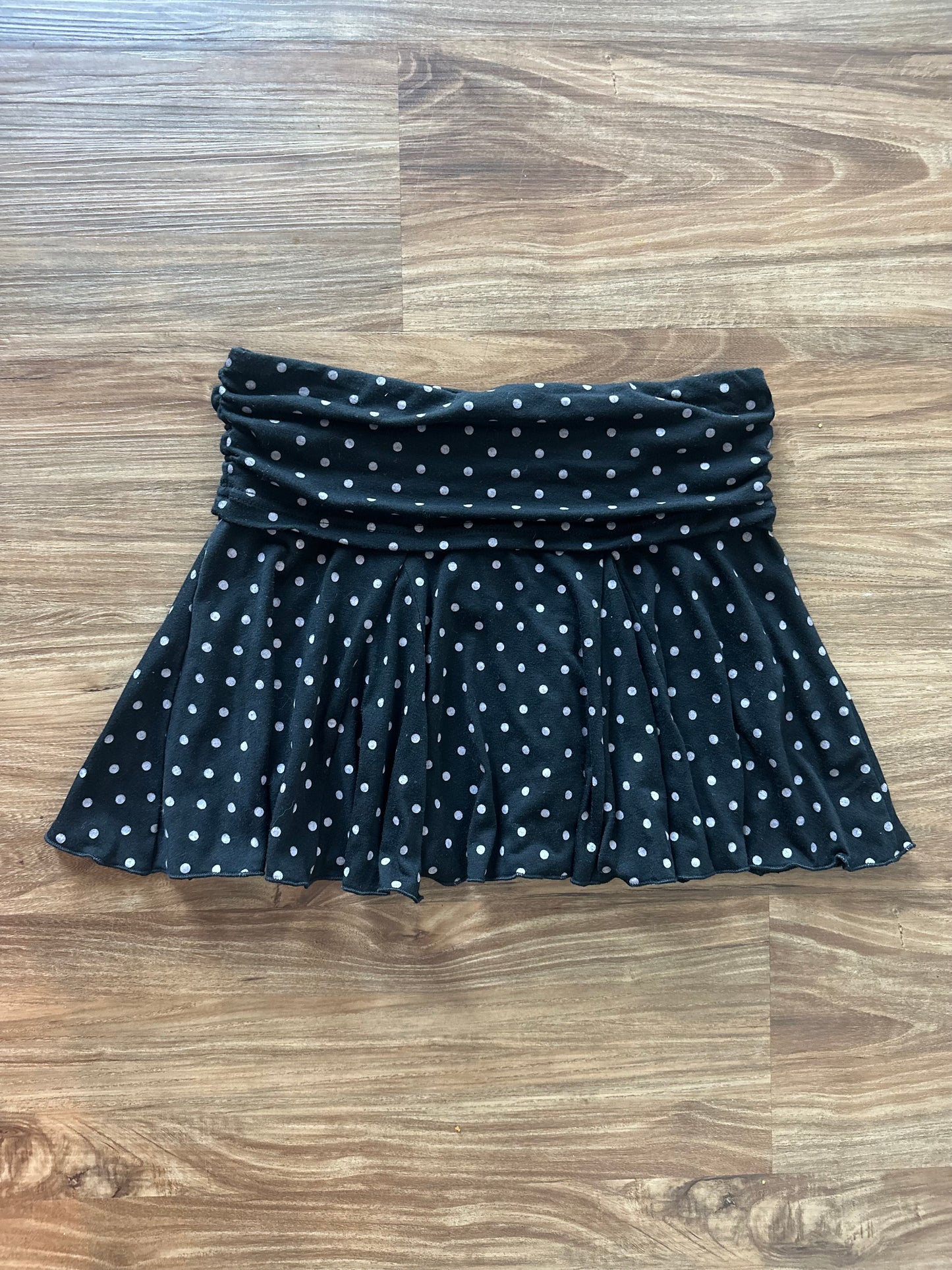 Vintage 2000s polkadot Floaty miniskirt