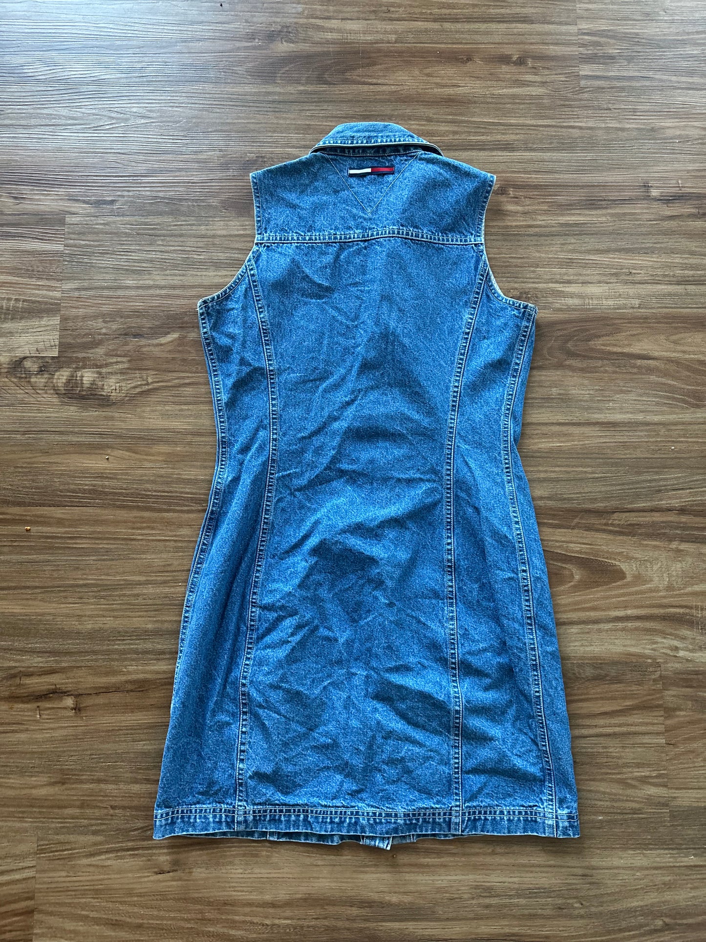 2000s Tommy Hilfiger denim button up dress