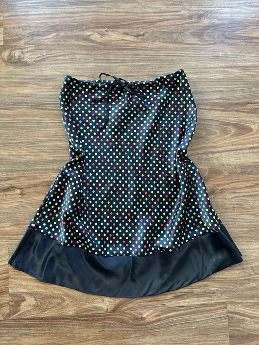 Vintage 2000s midi polka dotted skirt