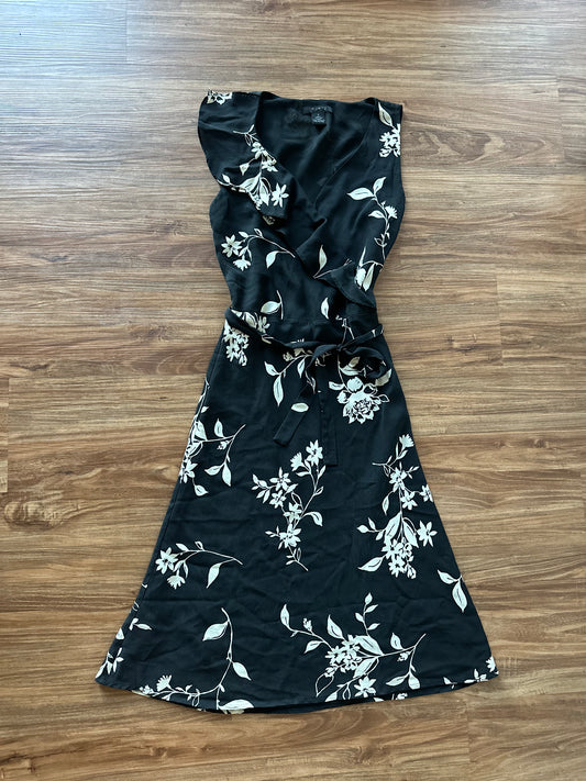 Vintage 2000s black floral dress