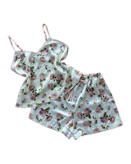 Vintage 90s floral two piece sleep set