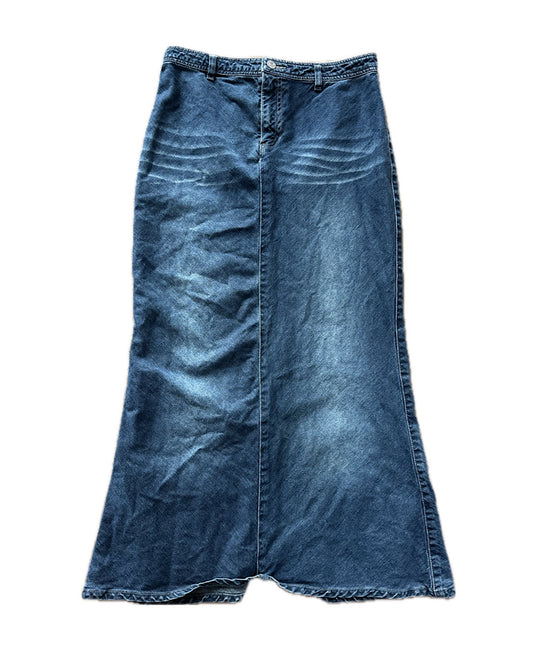 Vintage 2000s denim maxi skirt