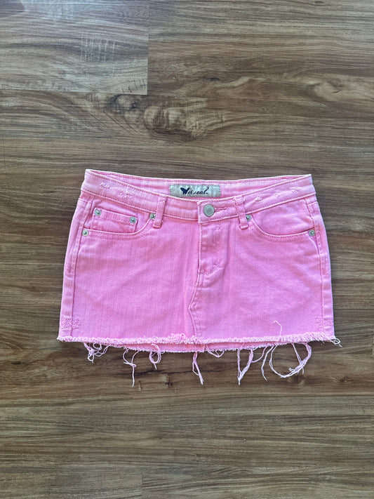 Vintage 2000s bright pink mini skirt