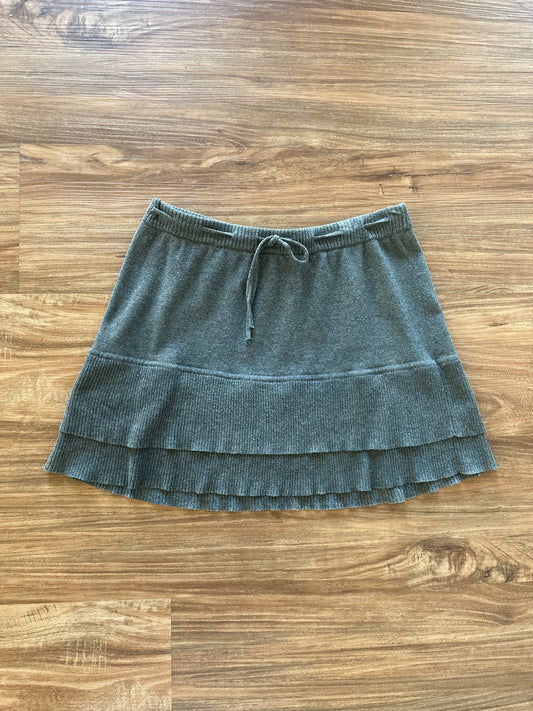 Vintage candies grey ruffled mini skirt