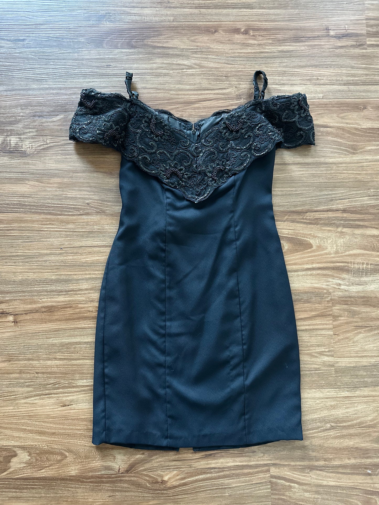 Vintage 90s black cocktail dress