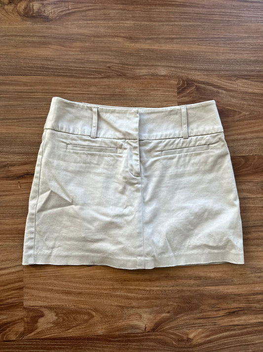 Vintage 2000s beige mini skirt