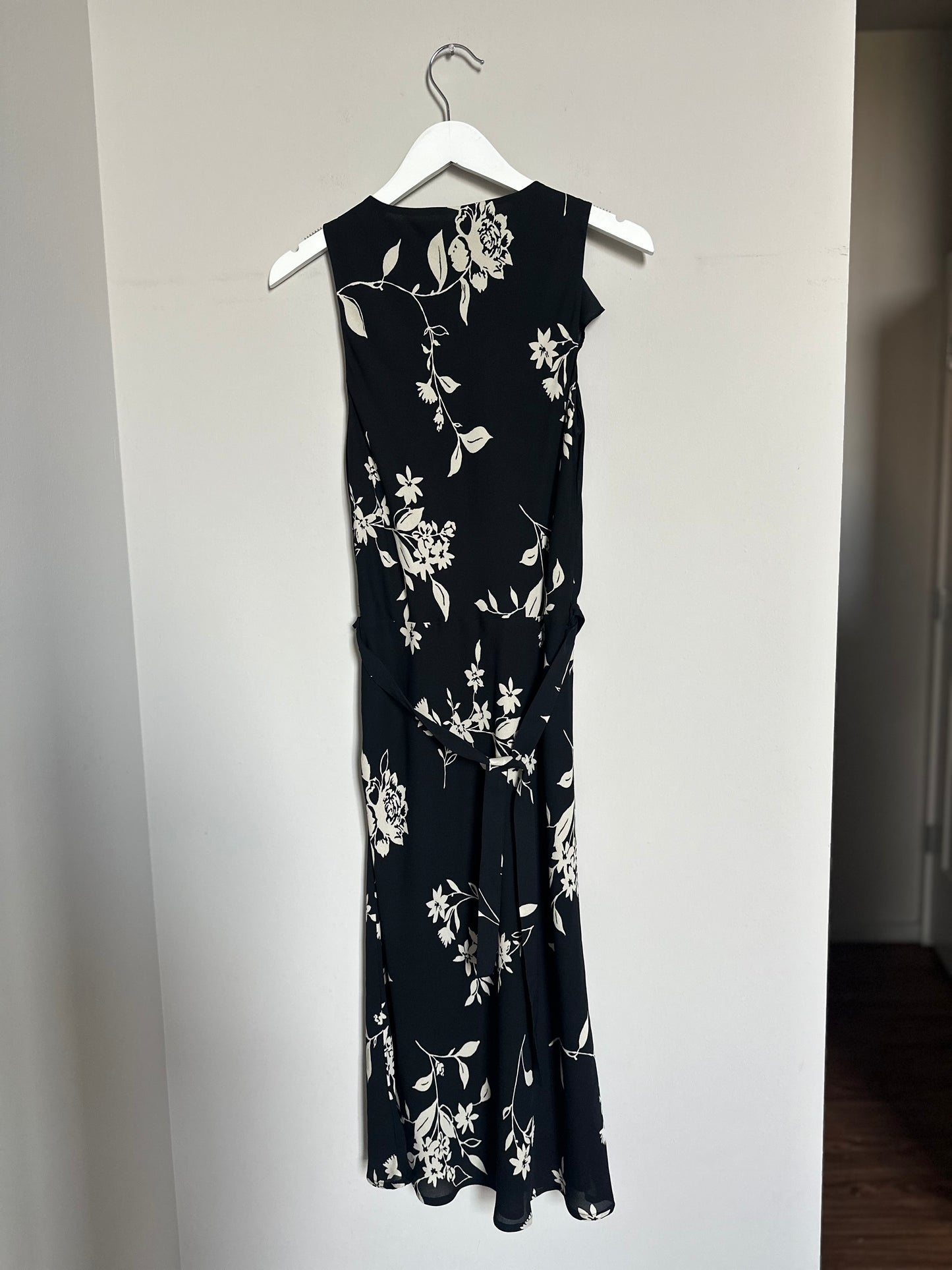 Vintage 2000s black floral dress