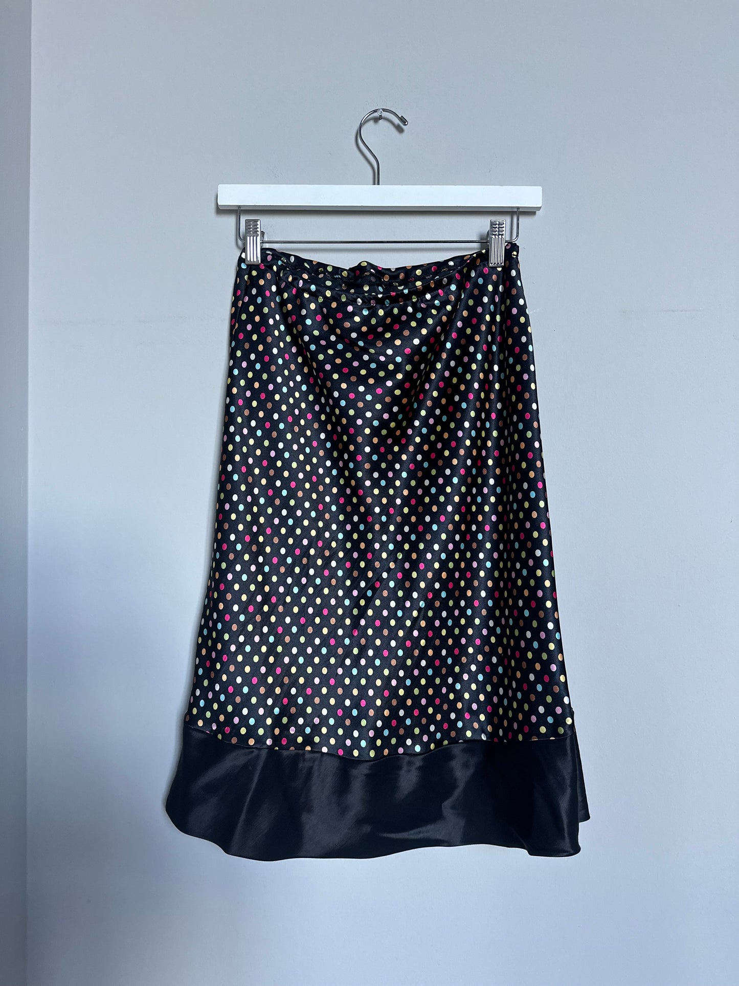 Vintage 2000s midi polka dotted skirt