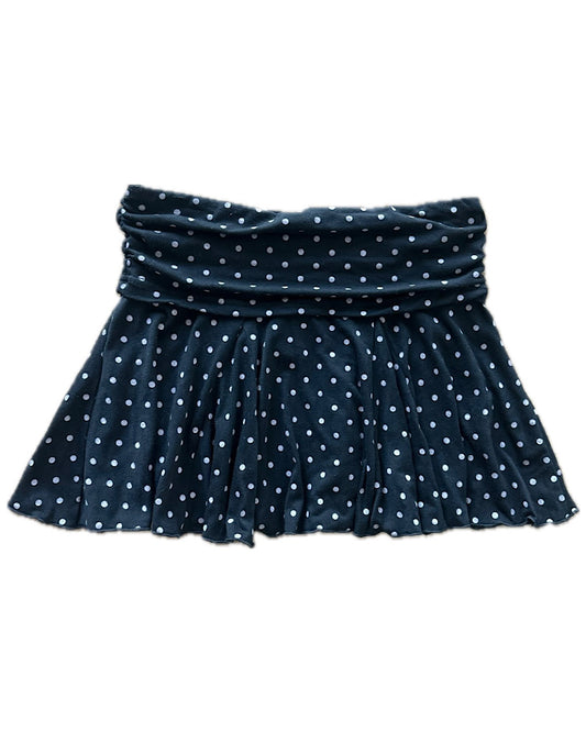 Vintage 2000s polkadot Floaty miniskirt