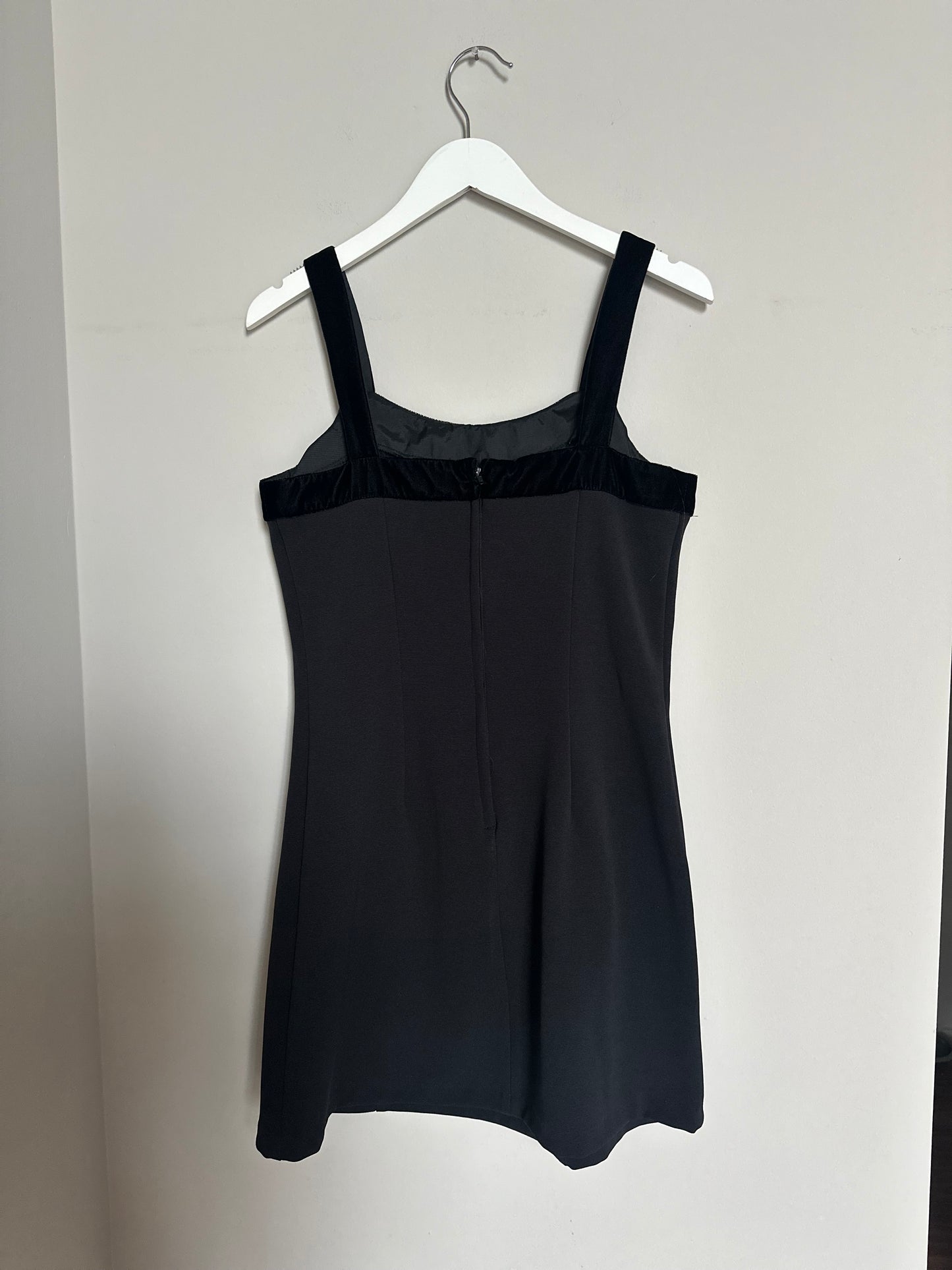 Vintage 90s square neck, mini dress