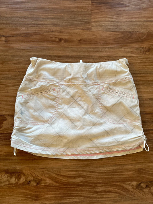 2000s pink plaid mini tennis skirt