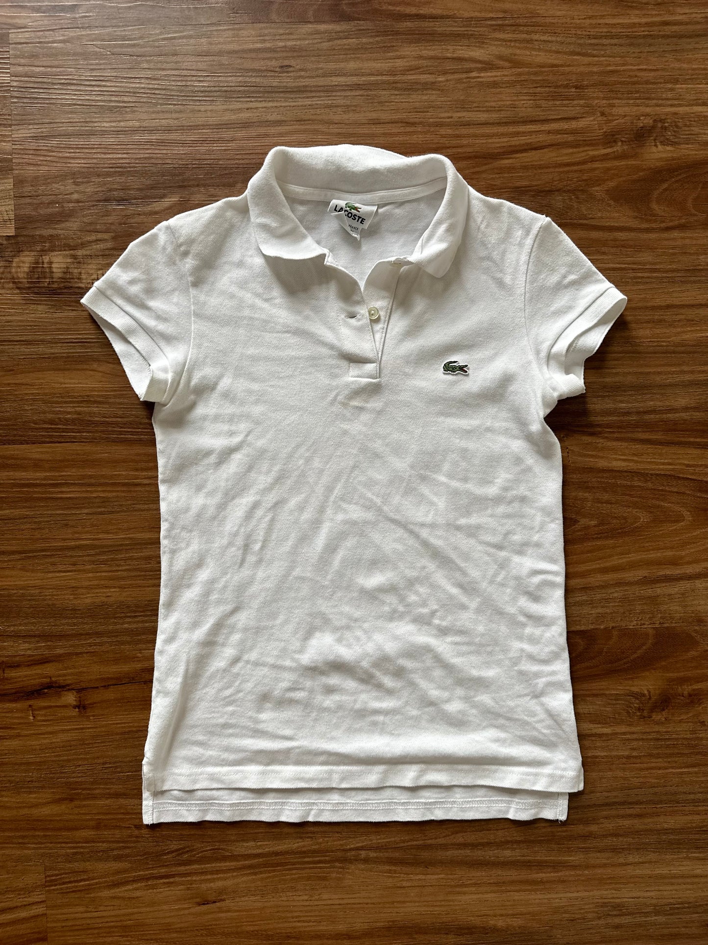 Vintage 2000s black/white lacoste cotton polos (duo)