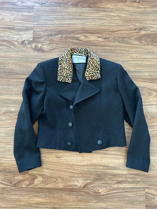 Vintage 80s animal corral tailored jacket