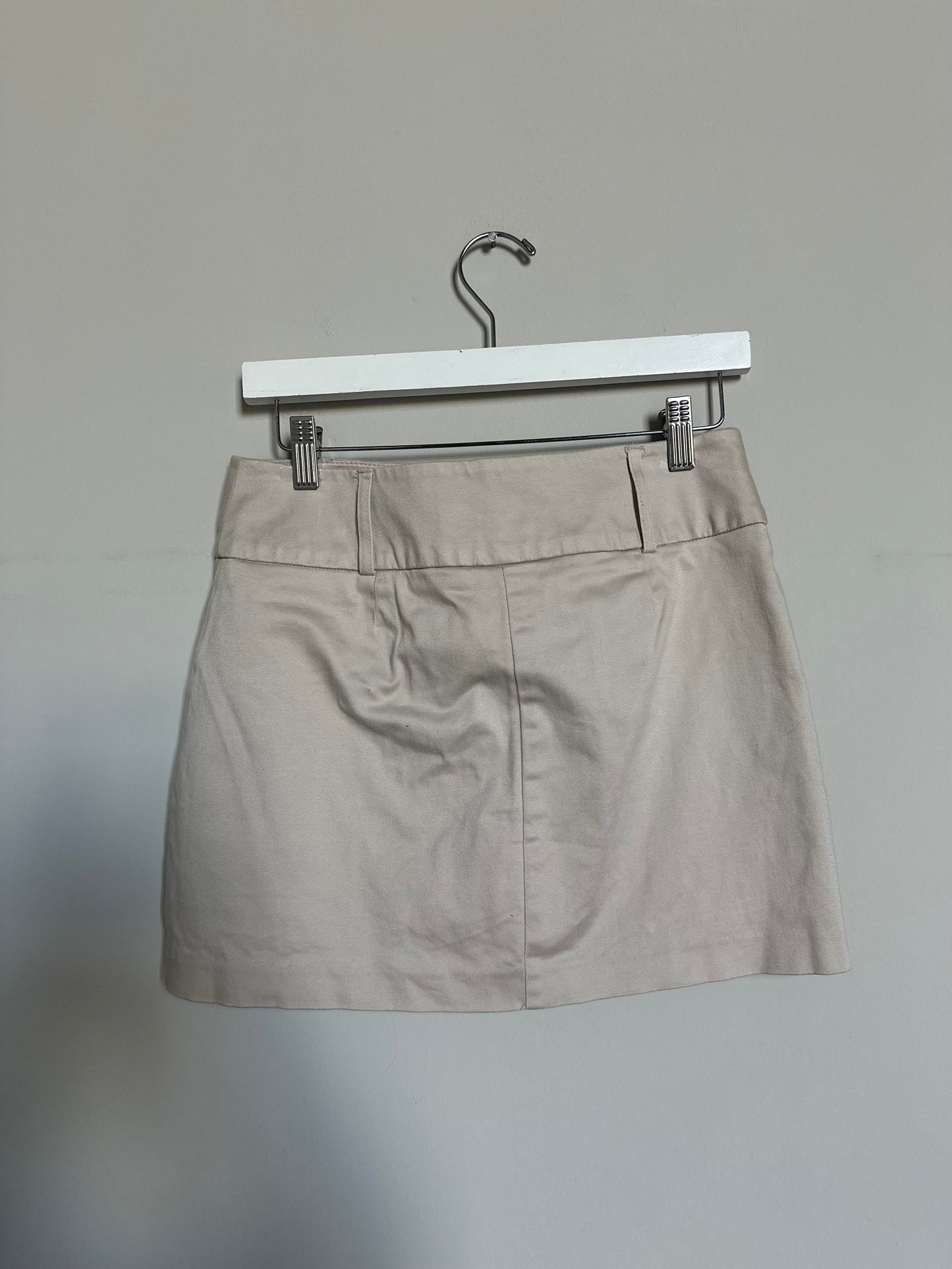 Vintage 2000s beige mini skirt