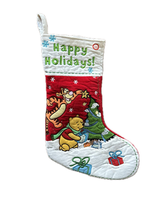 Vintage Poohbear holiday stocking